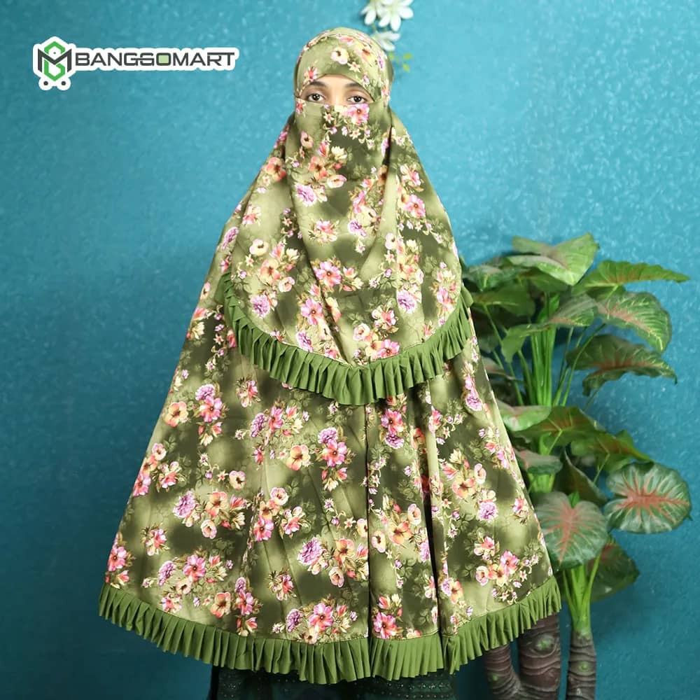 চেরি প্রিন্ট কাপড়ের ও নামাজের শর্ট খিমার (CKC-101)