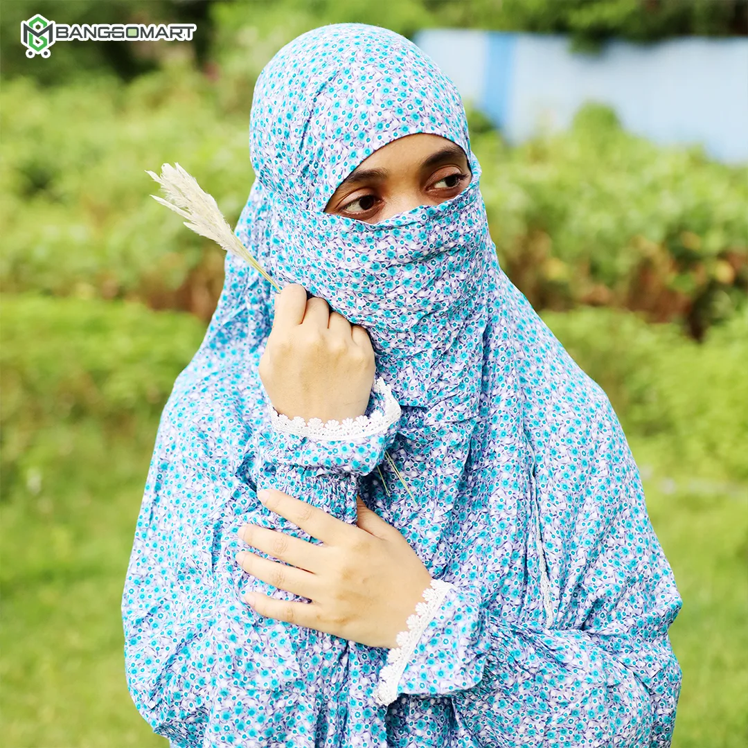 লিলিয়ান সুতি কাপড়ের প্লাজু ও লং খিমার সেট (KC-14)